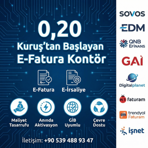 E-Fatura Kontör Satın Al: 25 Kuruştan Başlayan Fiyatlarla Dijital Dönüşüm